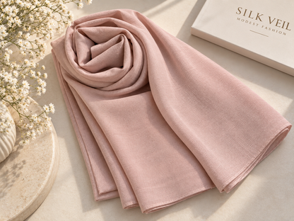 Luxury Modal hijab- Dusty Pink