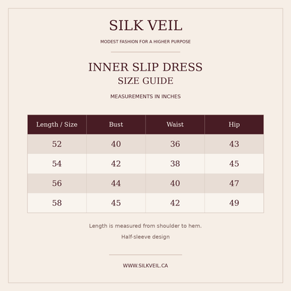 Inner Slip Dress- Soft Cream